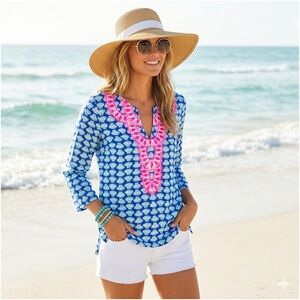 Lilly Pulitzer Renato Tunic in 100% Silk XS
